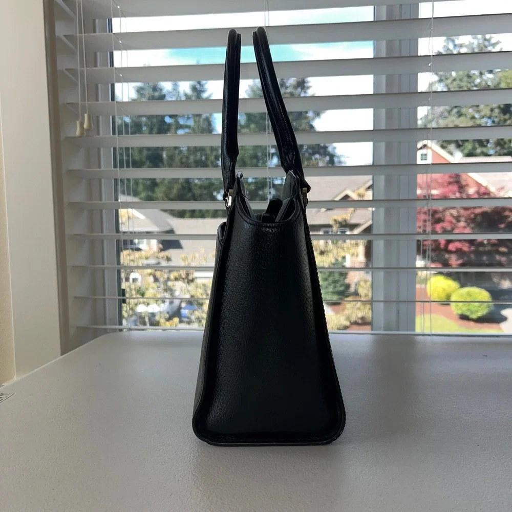 Kate Spade New York Jeanne Black Pebbled Leather Satchel No Crossbody Strap